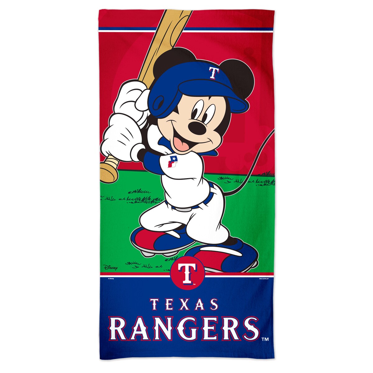 MLB レンジャーズ バスタオル ウィンクラフト (30x60 Spectra Beach Towel-Disney)