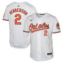 【公式グッズ】MLB オリオールズ グナー・ヘンダーソン ホーム リミテッド ユニフォーム Nike ナイキ キッズ ホワイト (2024 Nike Youth Ltd Player Jerseys - FTF NTP Master Style)(4)