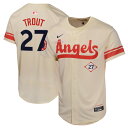 【公式グッズ】MLB エンゼルス マイク・トラウト シティコネクト リミテッド ユニフォーム Nike ナイキ キッズ クリーム (Yth Ltd CC Car...