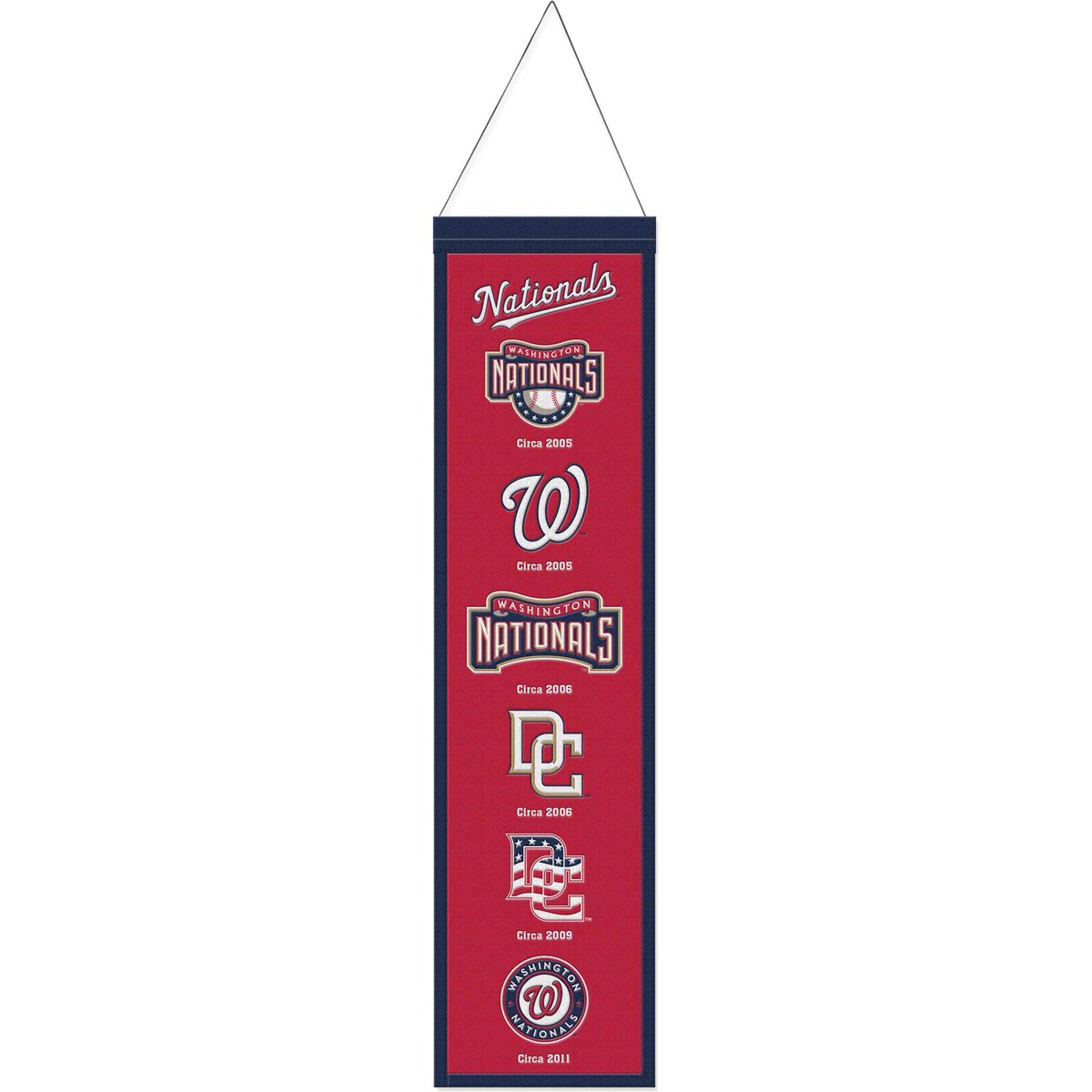 【公式グッズ】MLB ナショナルズ ペナント ウィンクラフト (8X32 Wool Banner Evolution)