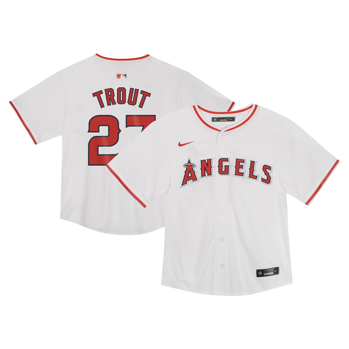 Toddler Nike Mike Trout White Los Angeles Angels Game Jersey