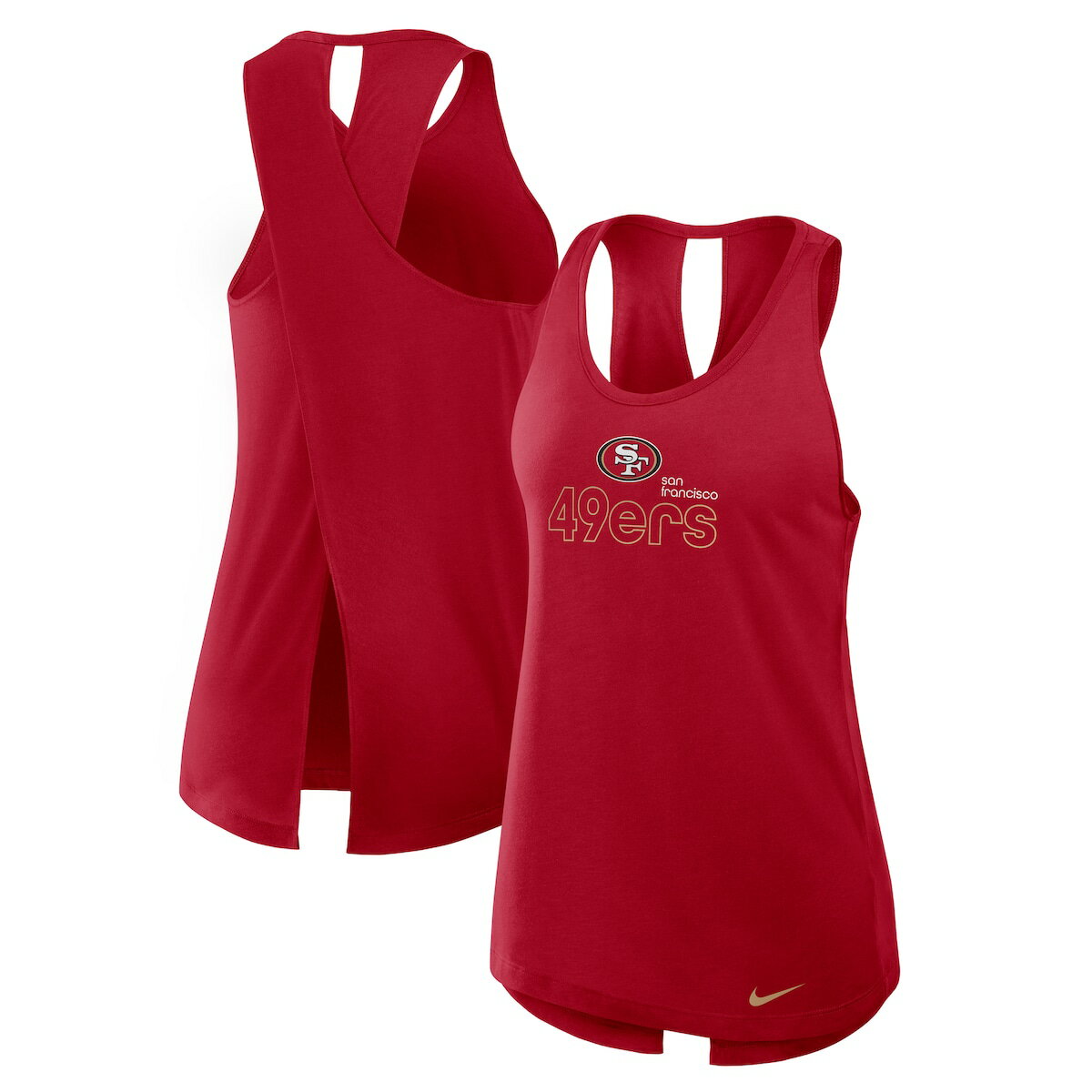 【公式グッズ】NFL 49ers タンクトップ Nike/ナイキ レディース スカーレット (24 Women's Nike Dri Fit Tank)