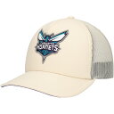 【公式グッズ】NBA ホーネッツ アジャスタブル キャップ Mitchell & Ness/ミッチェル&ネス メンズ クリーム (24 NBA MNC Cream Foam Front Trucker)