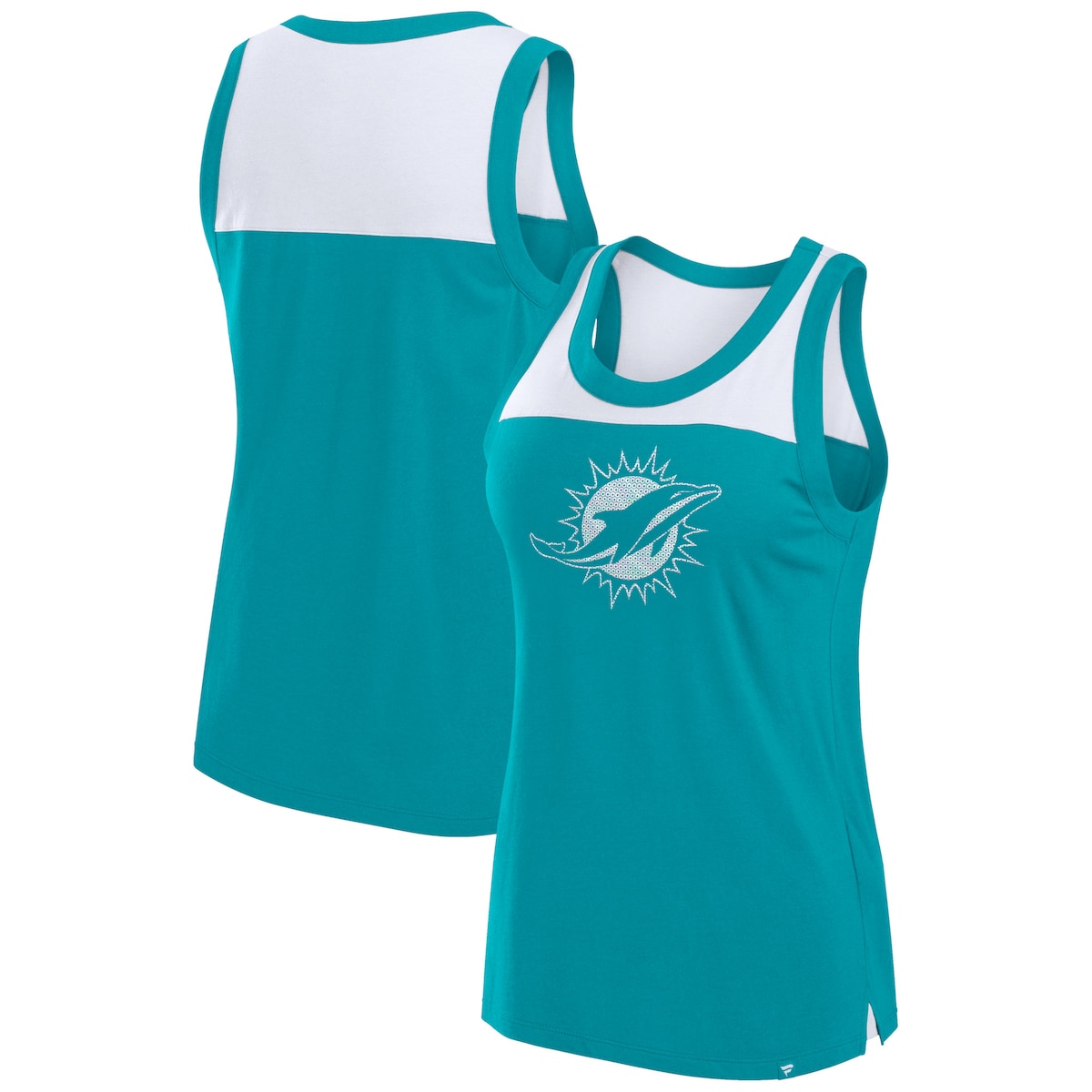 【公式グッズ】NFL ドルフィンズ タンクトップ Fanatics/ファナティクス レディース アクア (24 Women's Sequin Tank)