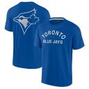 エントリーでポイント 5倍【公式グッズ】MLB ブルージェイズ Tシャツ Fanatics(ファナティクス) ロイヤル (Unisex Fanatics Signature Elements Super Soft Short Sleeve T-Shirt)(4)