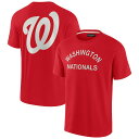 【公式グッズ】MLB ナショナルズ Tシャツ Fanatics/ファナティクス レッド (Unisex Fanatics Signature Elements Super Soft Short Sleeve T-Shirt)(4)