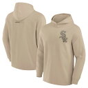 【公式グッズ】MLB ホワイトソックス フリース パーカー Fanatics(ファナティクス) カーキ (Unisex Fanatics Signature Elements Lightweight Fleece Hoodie)(4)