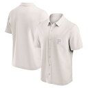 【公式グッズ】MLB パイレーツ シャツ Fanatics/ファナティクス メンズ クリーム (Men's Fanatics Branded Front Office Woven Short Sleeve Button Up)