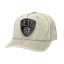 【公式グッズ】NBA ネッツ アジャスタブル キャップ Mitchell & Ness/ミッチェル&ネス メンズ グレイ (24 NBA MNC Washed Out Tonal Logo Pro Crown Snapback)(4)
