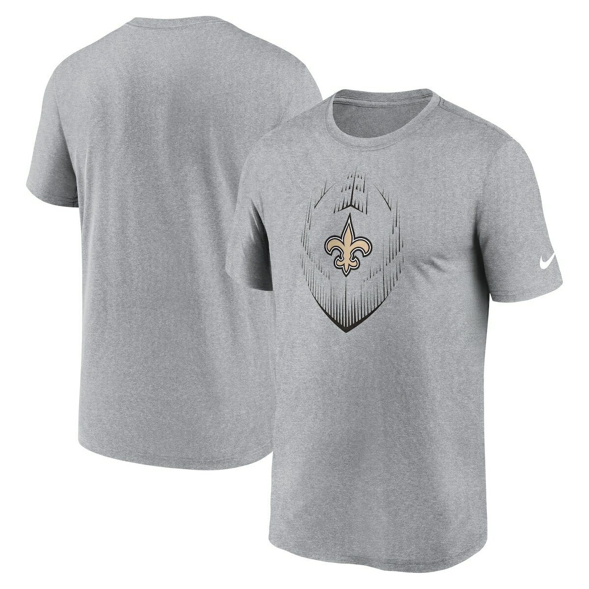 【公式グッズ】NFL セインツ Tシャツ Nike/ナイキ メンズ ヘザーグレイ (MENS NFL 24 NIKE PRIMETIME LEGEND ICON TEE)(4)