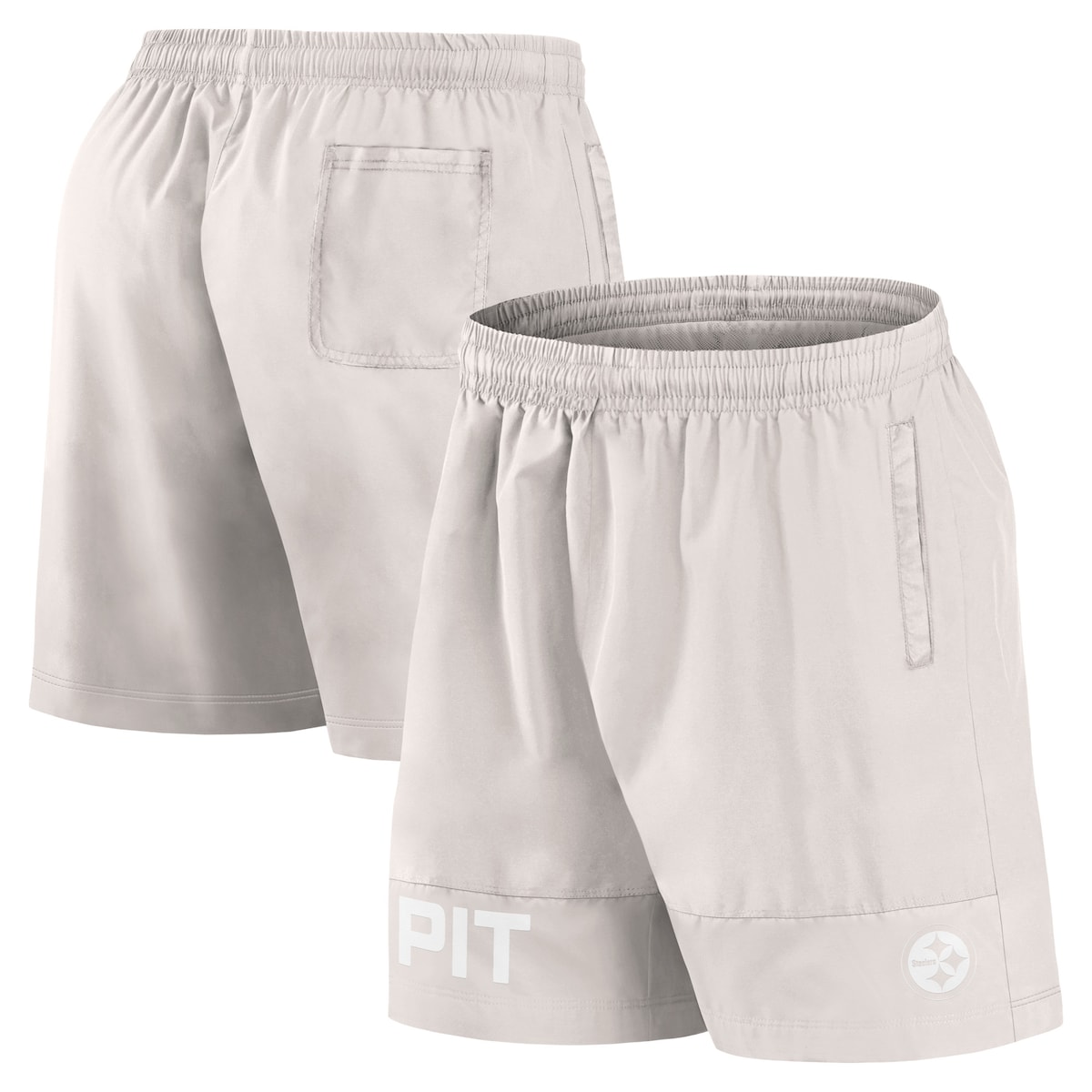 【公式グッズ】NFL スティーラーズ カジュアル ショーツ Fanatics/ファナティクス メンズ クリーム (MENS 24 NFL SIGNATURE ELEMENTS Short)