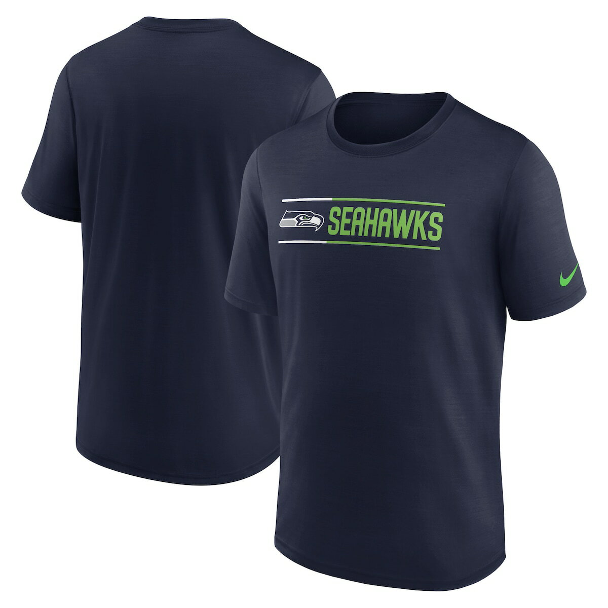 エントリーでポイント 5倍【公式グッズ】NFL シーホークス Tシャツ Nike ナイキ メンズ ネイビー (22 Mens Nike Dri-Fit Exceed T-Shirt)