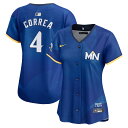 エントリーでポイント 5倍【公式グッズ】MLB ツインズ カルロス・コレア シティコネクト リミテッド ユニフォーム Nike ナイキ レディース ロイヤル (Nike Womens Ltd City Connect Player Jersey)(4)