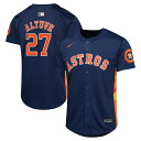 【公式グッズ】MLB アストロズ ホセ・アルトゥーベ オルタネイト リミテッド ユニフォーム Nike ナイキ キッズ ネイビー (Youth Ltd Play...
