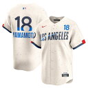 【公式グッズ】MLB ドジャース 山本 由伸 シティコネクト リミテッド ユニフォーム Nike ナイキ メンズ クリーム (Nike Ltd Jersey D...