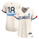 【公式グッズ】MLB ドジャース 山本 由伸 シティコネクト リミテッド ユニフォーム Nike ナイキ レディース クリーム (Nike Ltd Jersey...