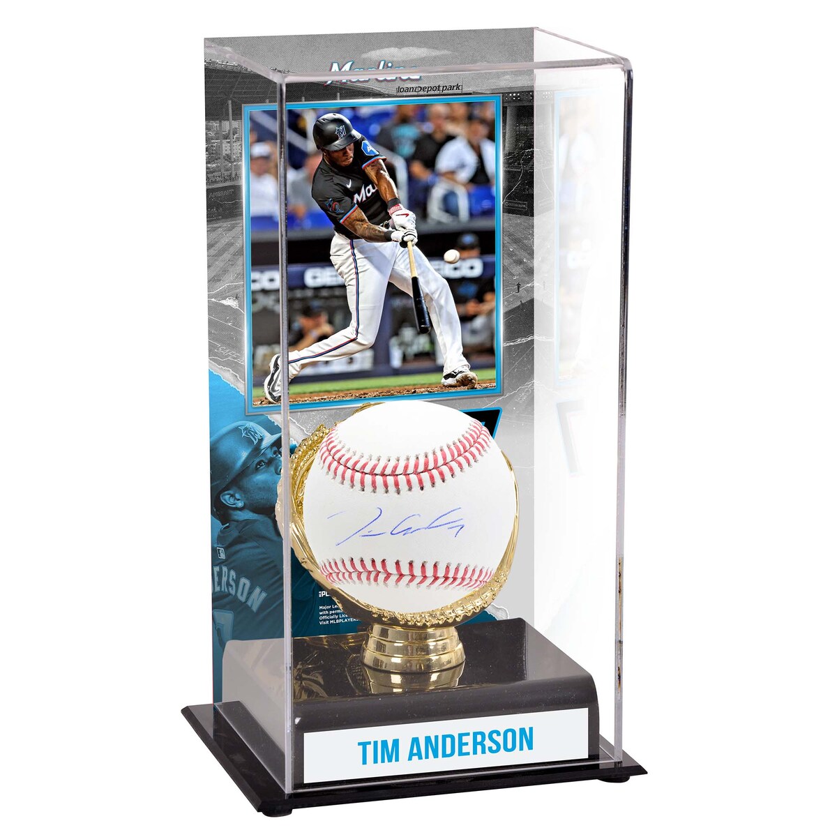 【MLB公式ホログラム付】MLB マーリンズ ティム・アンダーソン 直筆サイン ボール Fanatics(ファナティクス) (AUT BASEBALL 45425)