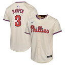 【公式グッズ】MLB フィリーズ ブライス・ハーパー オルタネイト リミテッド ユニフォーム Nike ナイキ キッズ クリーム (Youth Ltd Play...