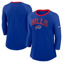 【公式グッズ】NFL ビルズ 七分袖 ラグラン Tシャツ Nike/ナイキ レディース ロイヤル (24 Womens Nike SS 3/4 Sleeve F...