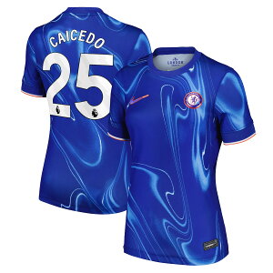 【公式グッズ】プレミアリーグ チェルシー モイセス・カイセド 2024/25 ホーム ユニフォーム (レプリカ) Nike ナイキ レディース ブルー (NIK 2024/25 Women's Replica Jersey - Player)
