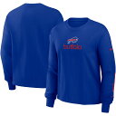 【公式グッズ】NFL ビルズ 長袖 Tシャツ Nike/ナイキ レディース ロイヤル (24 Womens Nike LS Boxy Tee)(4)