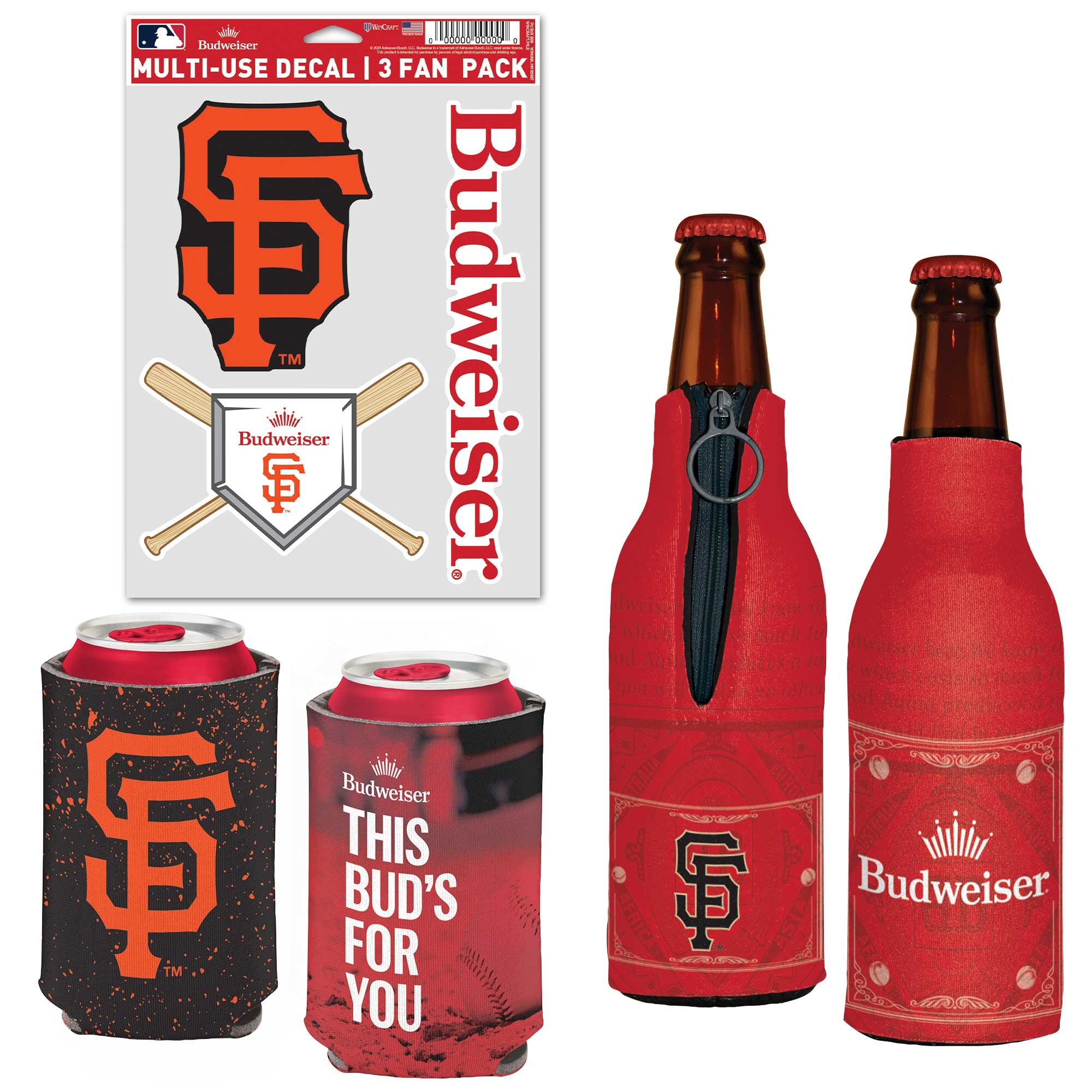 【公式グッズ】MLB ジャイアンツ 缶クーラー ウィンクラフト (Can Cooler, Bottle Cooler, Decal Pack ..