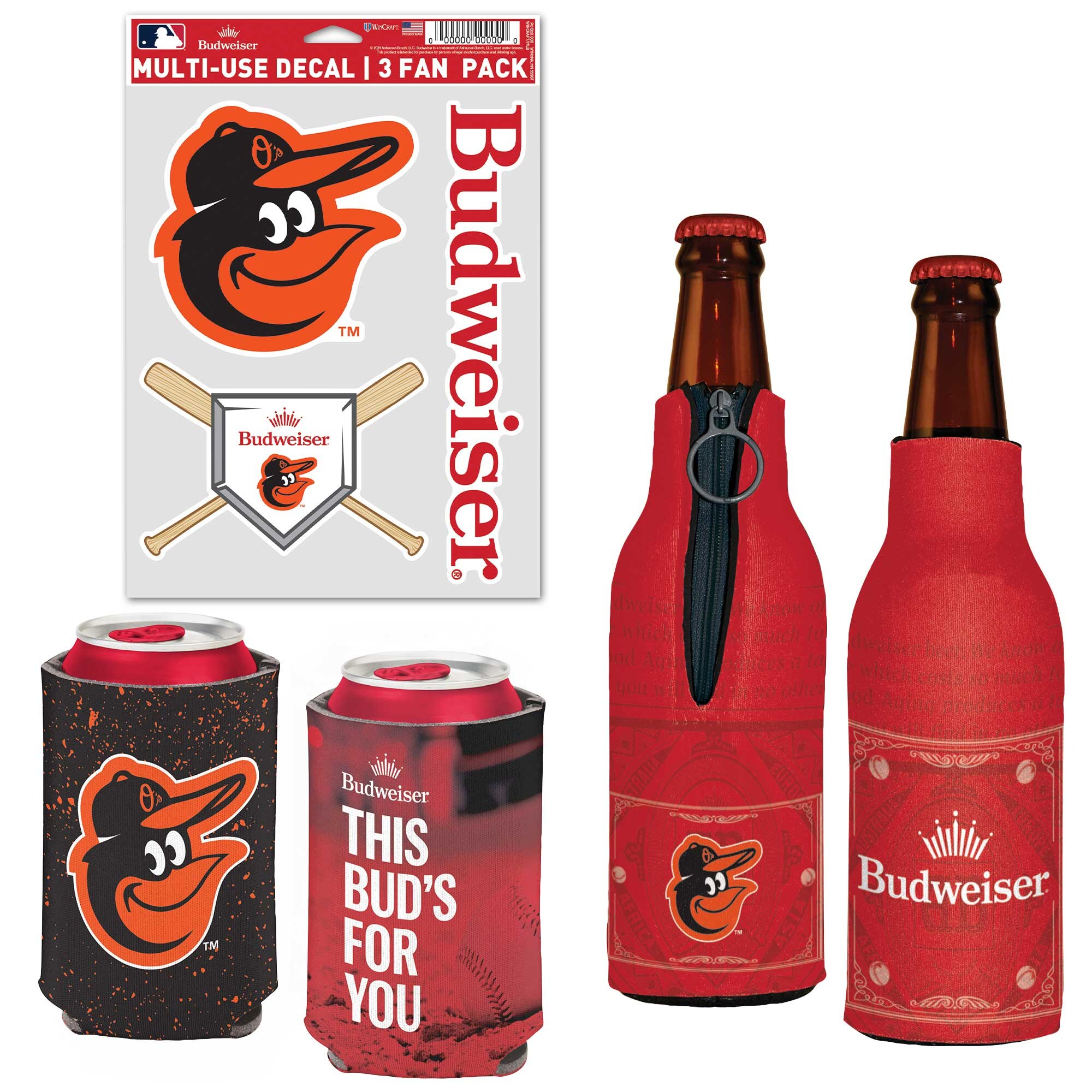 【公式グッズ】MLB オリオールズ 缶クーラー ウィンクラフト (Can Cooler, Bottle Cooler, Decal Pack ..