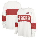 【公式グッズ】NFL 49ers 長袖 Tシャツ '47 /フォーティーセブン レディース クリーム (CLUBHOUSE PRIDE TAYLOR TEE WMN)
