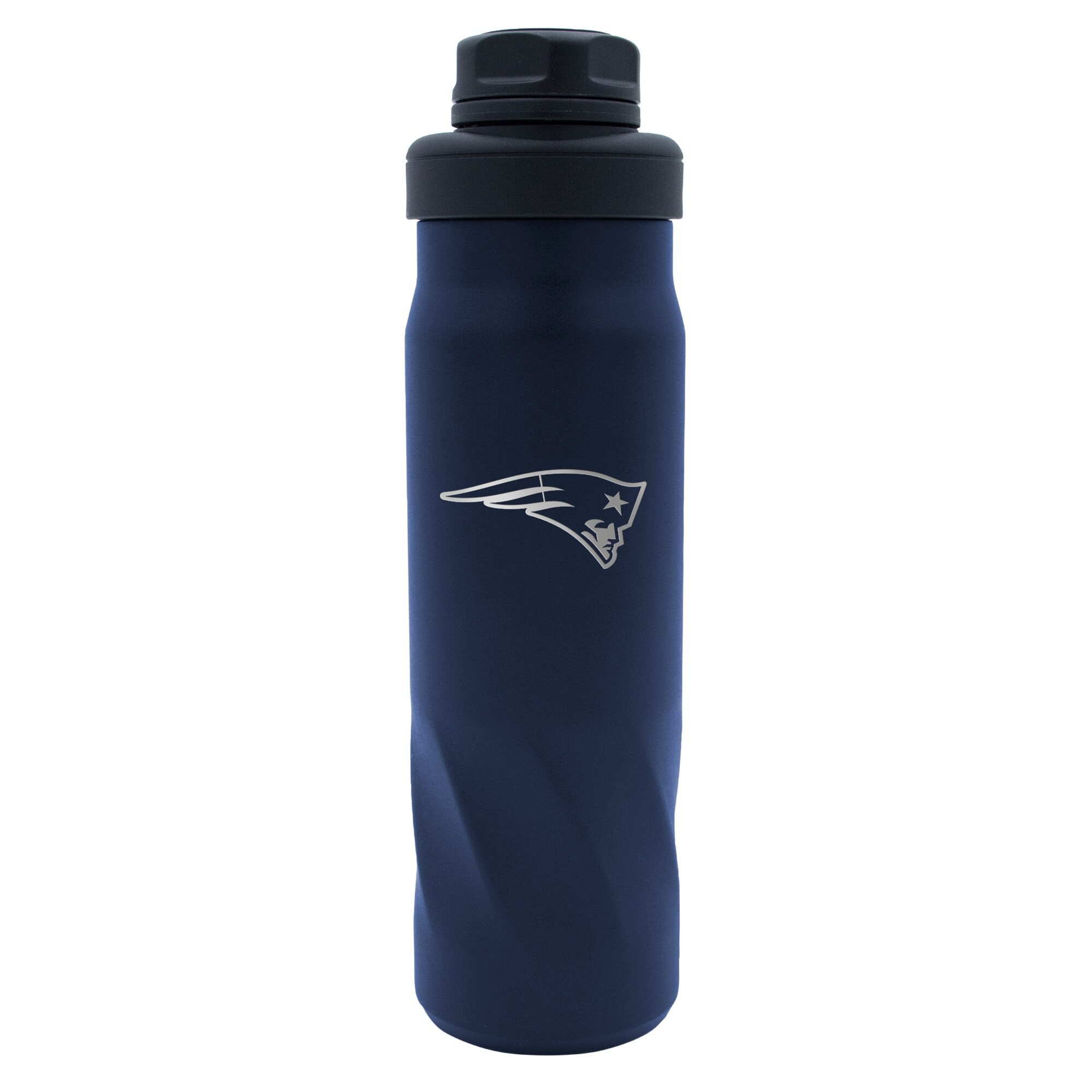 Enjoy your favorite beverage on New England Patriots game day with this Morgan water bottle from WinCraft. The bold New England Patriots graphics ensure everyone knows where your loyalty resides. Since this bottle can hold about 20oz. of your drink of choice, you'll be able to enjoy the action longer.Material: 100% Stainless Steel - Bottle; 100% Plastic - LidBuilt-in coaster designed for quiet landing and protection of delicate surfacesOfficially licensedHolds approx. 20oz.Hand wash, drip dryEtched graphics18/8 Stainless SteelTwist-off top with rubber handle and screw-on lidDouble-wall insulationImportedBrand: WinCraftSignature twist to enhance gripPremium powder coating and engraved graphics