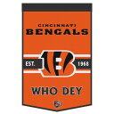 【公式グッズ】NFL ベンガルズ ペナント WinCraft/ウィンクラフト (24X38 Wool Banner-Championship)