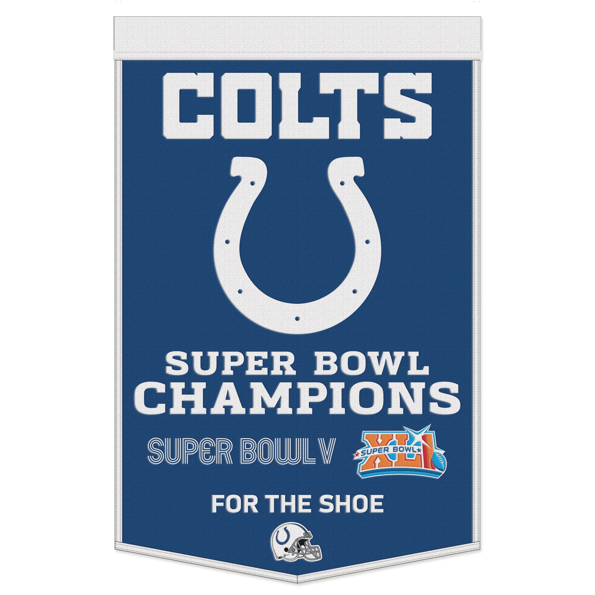 【公式グッズ】NFL コルツ ペナント ウィンクラフト (24X38 Wool Banner-Championship)