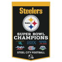 【公式グッズ】NFL スティーラーズ ペナント ウィンクラフト (24X38 Wool Banner-Championship)(3)