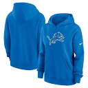 【公式グッズ】NFL ライオンズ フリース パーカー Nike/ナイキ レディース ブルー (24 Women's Nike Club Fleece Hoodie)