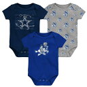 【公式グッズ】NFL カウボーイズ ロンパースセット Outerstuff(アウタースタッフ) ベビー ネイビー (24 Newborn Team Starte...