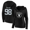 【公式グッズ】NFL レイダース マクス・クロスビー ネーム&ナンバー プルオーバー パーカー (ビッグサイズ) Fanatics(ファナティクス) レディース...
