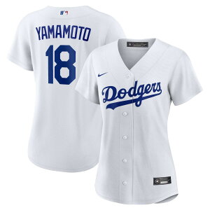エントリーでポイント 5倍【公式グッズ】MLB ドジャース 山本 由伸 ホーム ユニフォーム (レプリカ) Nike ナイキ レディース ホワイト (Nike Replica Jersey Home 2023 Player - LAD Yamamoto)