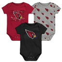 【公式グッズ】NFL カーディナルス ロンパースセット Outerstuff(アウタースタッフ) ベビー カージナルレッド (24 Newborn Team S...