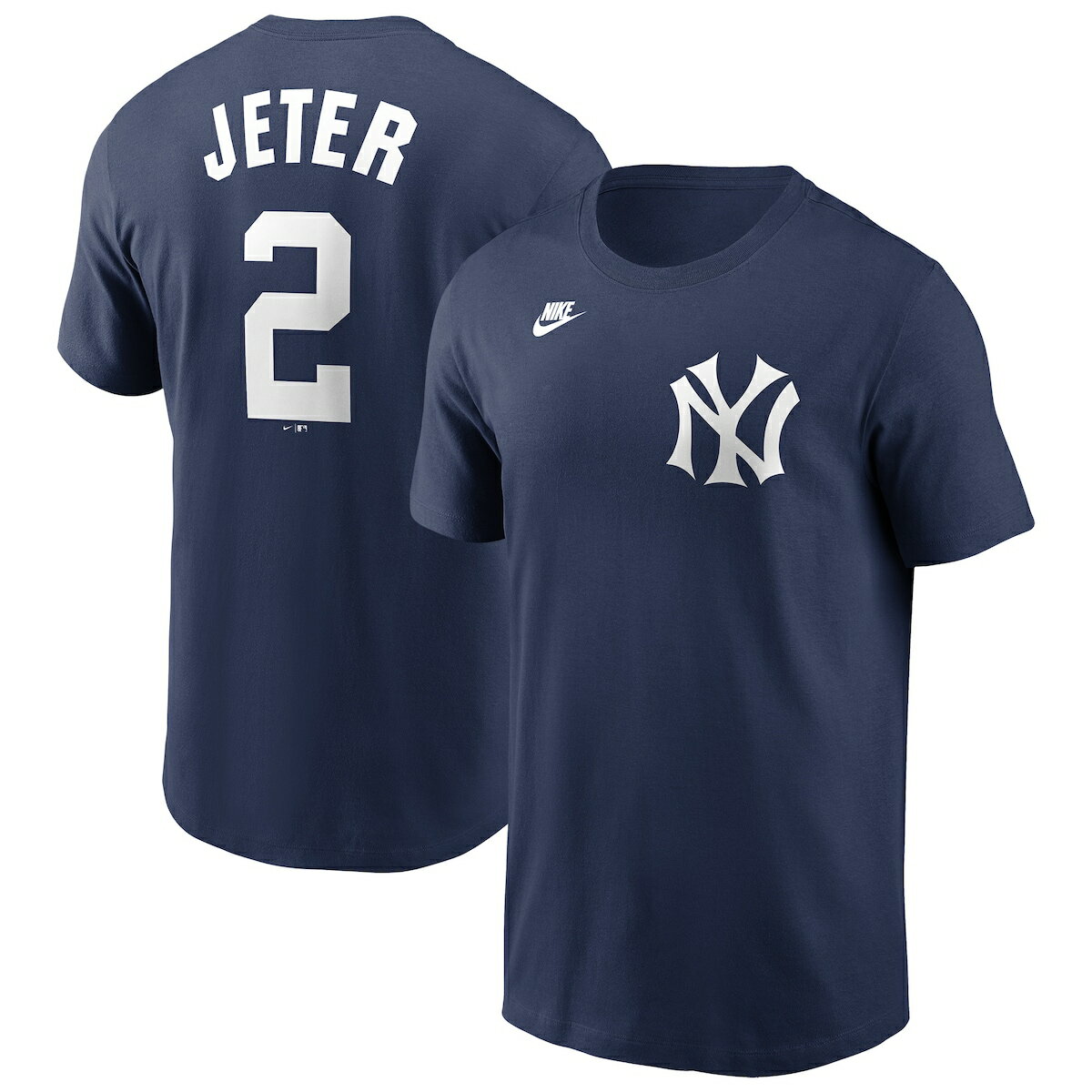 【公式グッズ】MLB ヤンキース デレク・ジーター ネーム&ナンバー Tシャツ Nike ナイキ メンズ ネイビー (Nike Mens Fuse N&N COOP Tee)