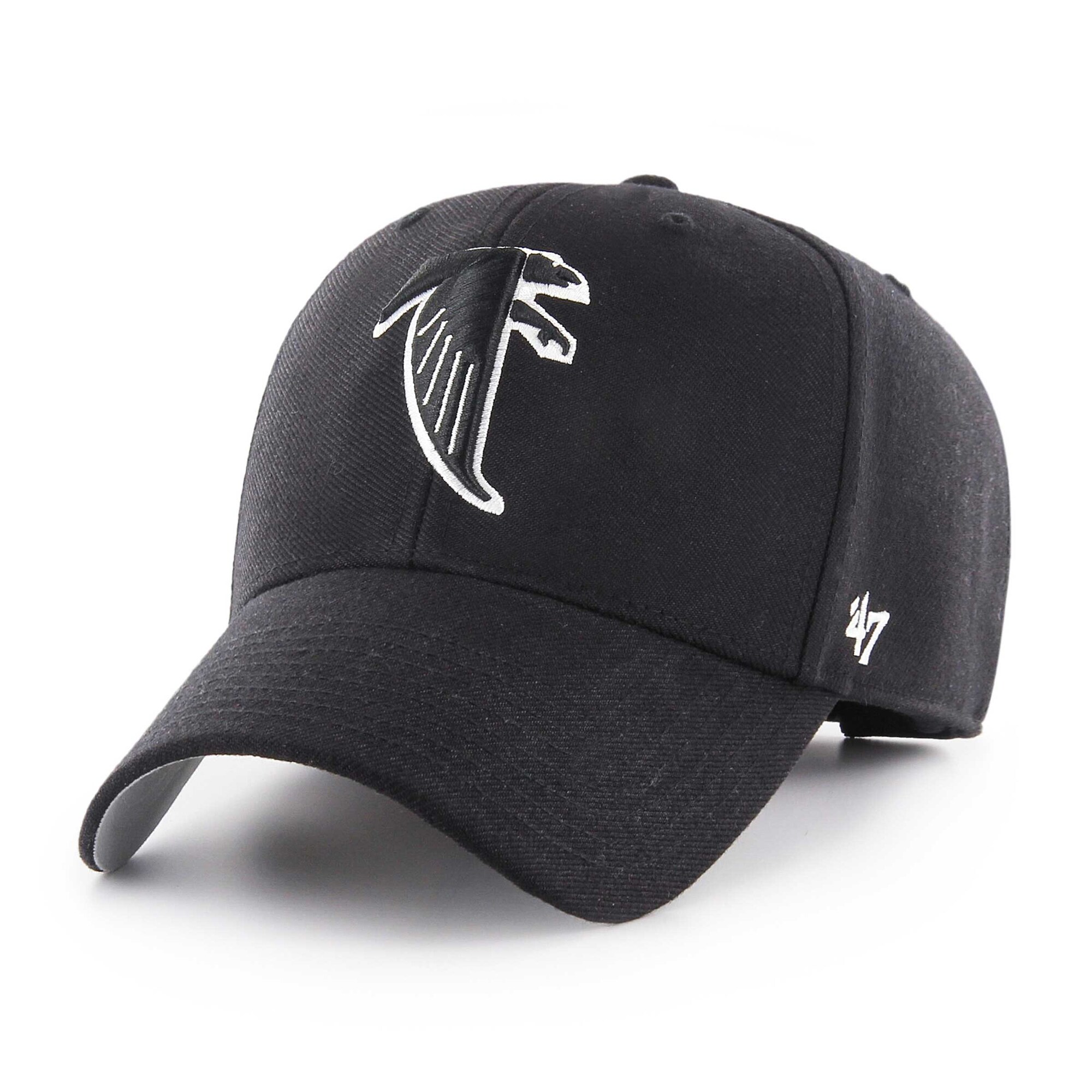 NFL ファルコンズ アジャスタブル キャップ '47 /フォーティーセブン メンズ ブラック (NFL Black Tonal MVP Structured Adjustable)