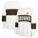 【公式グッズ】NFL ブラウンズ 長袖 Tシャツ '47 /フォーティーセブン レディース クリーム (CLUBHOUSE PRIDE TAYLOR TEE WMN)
