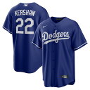 【公式グッズ】MLB ドジャース クレイトン・カーショウ オルタネイト ユニフォーム ビッグサイズ(レプリカ) Nike ナイキ メンズ ロイヤル (Mens ...