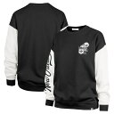 【公式グッズ】NFL セインツ トレーナー '47 レディース ブラック (DOUBLE HEADER RISE ANDIE CRW W)