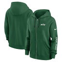 【公式グッズ】NFL ジェッツ ジップアップ トレーナー Nike ナイキ レディース グリーン (24 Womens Nike Phoenix FZ Hood...