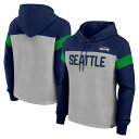 【公式グッズ】NFL シーホークス プルオーバー パーカー Fanatics(ファナティクス) レディース ヘザーグレイ (24 Women's Bold Pl...