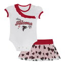 【公式グッズ】NFL ファルコンズ キッズウェアセット Outerstuff(アウタースタッフ) ベビー レッド (24 Newborn Love My Tea...
