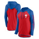 【公式グッズ】MLB フィリーズ ジャケット Fanatics(ファナティクス) レディース レッド (Womens Fall24 LC Sleeve Scri...