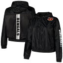 【公式グッズ】NFL ベンガルズ ジャケット Fanatics(ファナティクス) レディース ブラック (NYLON POLY JACKET)