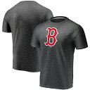 エントリーでポイント7倍【公式グッズ】MLB レッドソックス Tシャツ Fanatics/ファナティクス メンズ チャコール (Mens MLB Official Logo Space Dye SST)