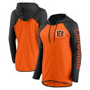 【公式グッズ】NFL ベンガルズ フルジップ パーカー Fanatics(ファナティクス) レディース オレンジ (24 Women's LC Sleeve S...