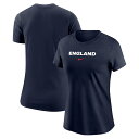 【公式グッズ】NATIONAL TEAM イングランド代表 Tシャツ Nike/ナイキ レディース ネイビー (BCS SU24 Women's Wordmark Cotton Tee)(4)